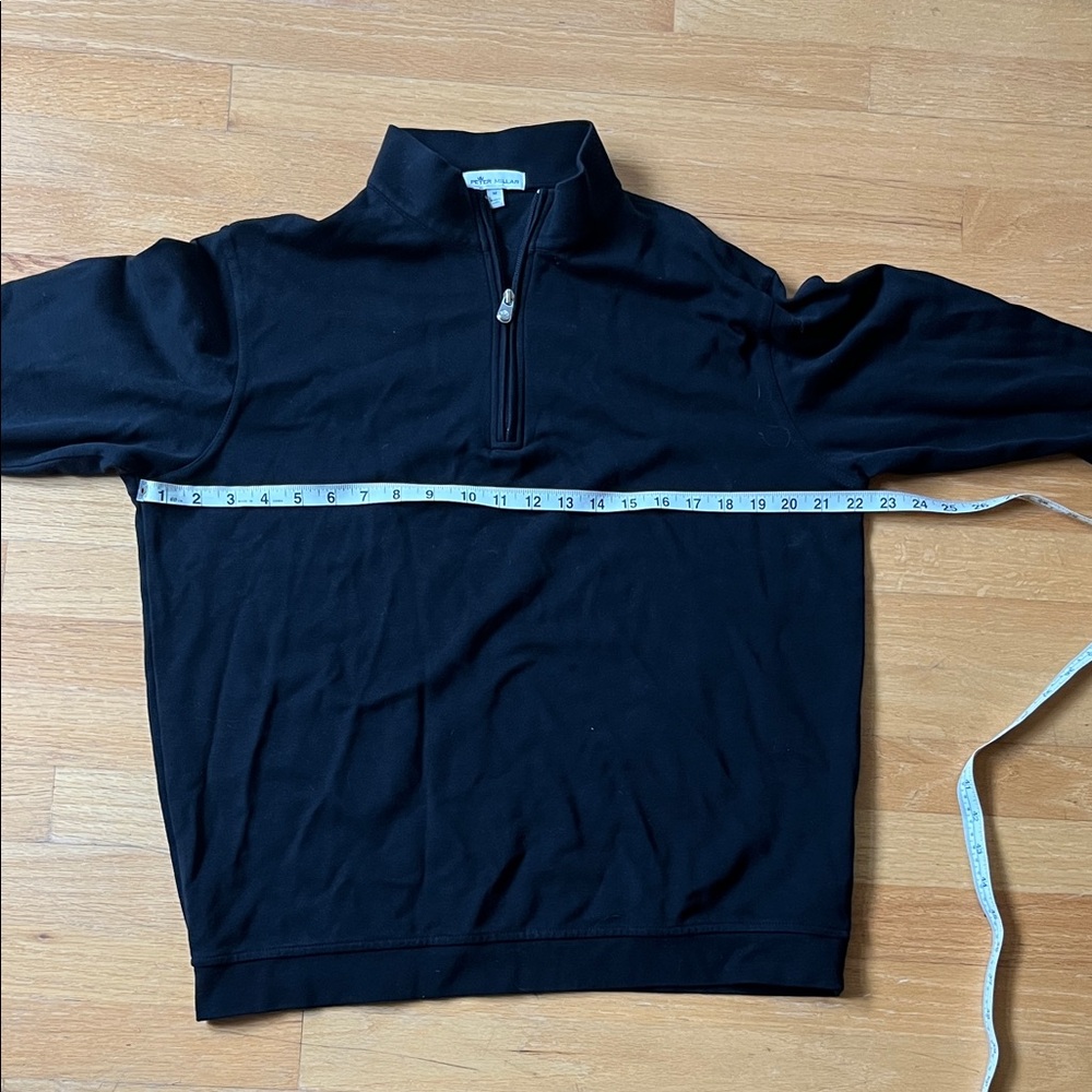 Peter Millar Men's Black Zip-Up Sweater